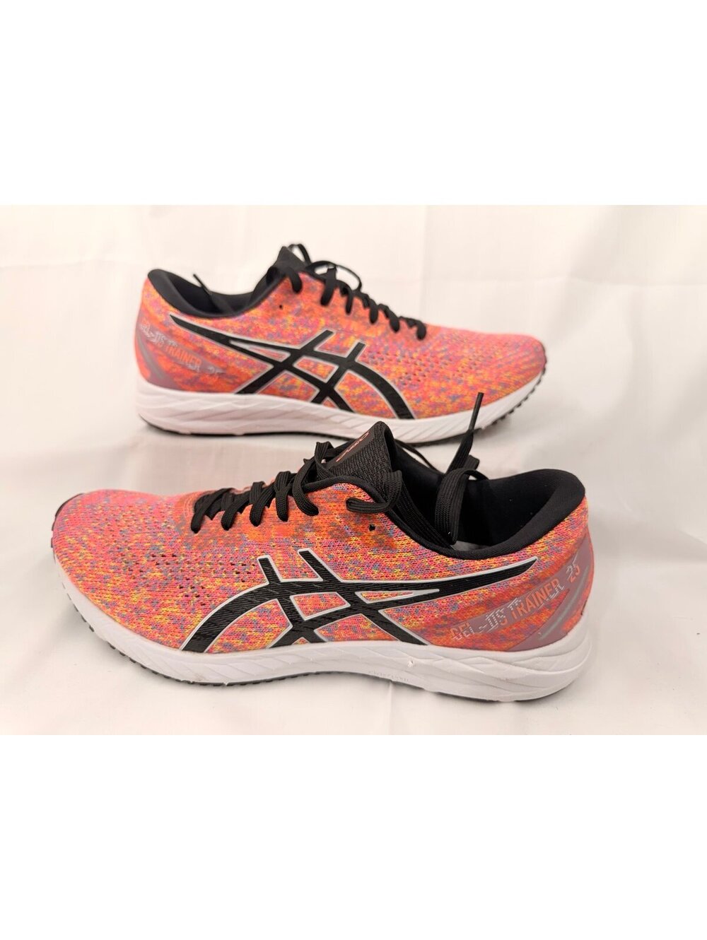 ASICS GEL DS TRAINER 25 ORANGE BLACK WOMENS 9.5